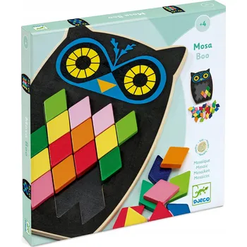 Dřevěná hračka Skládačka Djeco Sova DJ01693 dřevěná