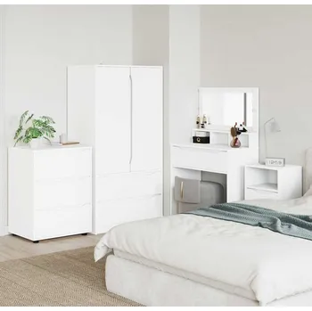 Příborník do zásuvky vidaXL Úložná skříňka Bílá 60 x 48 x 81 cm kompozitní dřevo [888857]