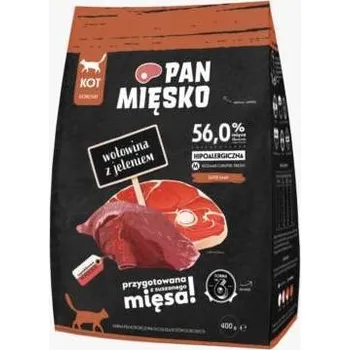 Krmivo pro kočku Pan Mięsko suché krmivo pro kočky Hovězí s jelenem M 400g
