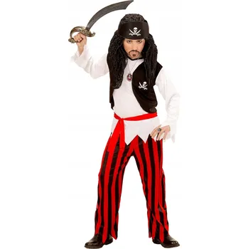 Karnevalový kostým KOSTÝM PIRÁT V PRUHÁCH KORZÁR PIRÁTI 116