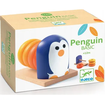 Djeco: Dřevěné puzzle Tučňák