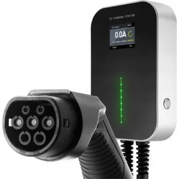 Nabíjecí stanice pro elektromobil Nástěnná nabíječka Wallbox BESEN 22 kW, kabel 6 m, červená CEE 32 A