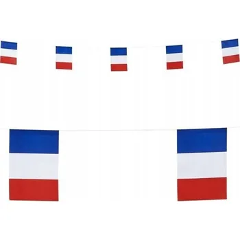 PAPÍROVÝ BANNER GIRLANDA - FRANCIE, DÉLKA 6M