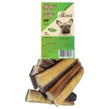 Pamlsek pro psa NATURECA pochoutka Hovězí penis sušený 15cm, 3ks