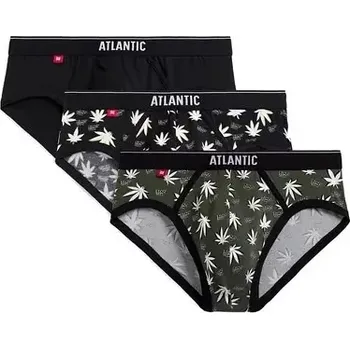 Slipy Kalhotky Atlantic 3MP-160 A'3 S-2XL khaki-černá M