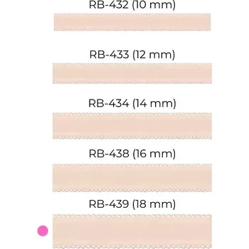 Vložka do podprsenky Textilní ramínka Julimex RB 439 tělové barvy 18 mm