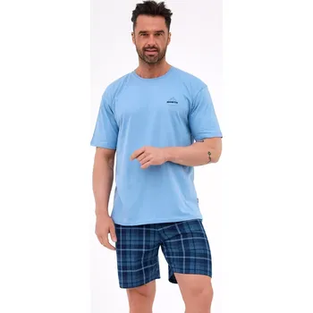 Pánské pyžamo PÁNSKÉ PYŽAMO KR 326/316 NORTH 3 Modrá XXL