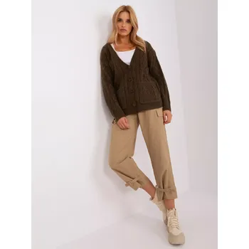 Dámský svetr Jumper AT SW 2358.31 khaki jedna velikost
