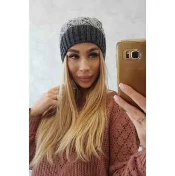 Čepice Fleecová čepice Bibiana K264 graphite+grey UNI