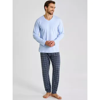 Pánské pyžamo Pyžamo Taro Mark 3477 délka/r 5XL-6XL Z25/26 pánské modrá 6XL