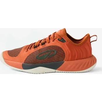 Pánská tenisová obuv KUIKMA Pánské tenisové boty na antuku Unrupt Team 46 BÍLÁ|KAŠTANOVÁ|ORANŽOVÁ