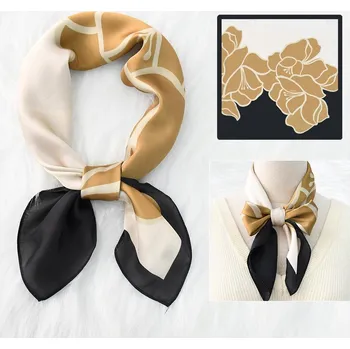 Šátek Šátek s potiskem s potiskem hedvábný šátek Šála 70x70 cm