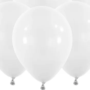 Latexové balonky 30 cm - bílé, 6 ks