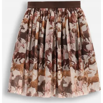 Dámská sukně Dívčí béžová sukně midi Sukně ke kolenům, velikost 140, Coccodrillo WC5
