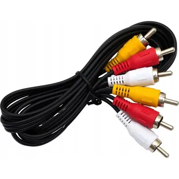 Audio kabel Kabel RCA Audio 3x RCA (cinch) - 3x RCA (cinch) 1 m