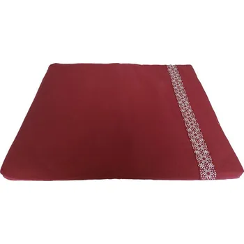 Sedací pytel SAMARALI Meditační podložka Zabuton RŮŽOVÁ|VÍNOVÁ