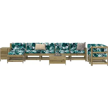 Zahradní lavice zahrada-XL 10dílná zahradní sedací souprava impregnovaná borovice 3250647