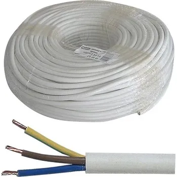 elektrický kabel Kabel 3x1mm2 kulatý 230V H05VV-F (CYSY), balení 100m