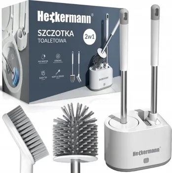WC štětka Volně stojící WC set Heckermann 2v1 bílý