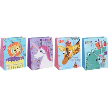 Dárková taška Dětská dárková taška L, 41,5x30x12 cm, 4 ks