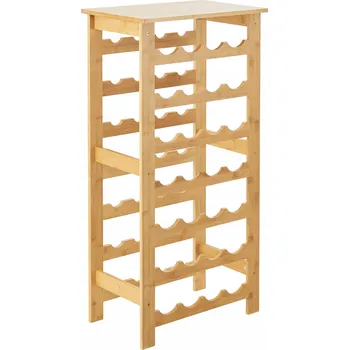 Stojan na víno Stojan na víno Äänekoski 94x47x29 cm z bambusu