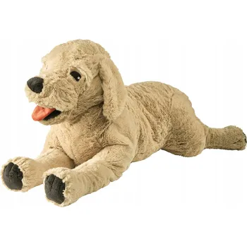 plyšák Plyšová Hračka pejsek Miś Gustaw béžová látková 70 cm