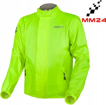 Moto oblečení Nepromokavá motocyklová bunda SECA TYPHOON žlutá fluo XL Vodotěsná