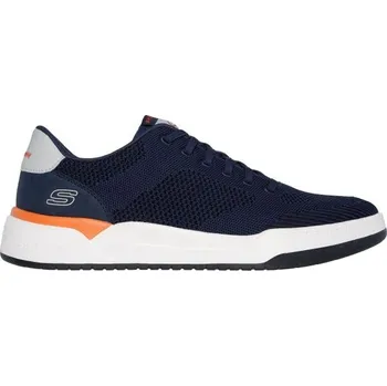 Pánská obuv Pánská volnočasová obuv Skechers CORLISS - DORSET 45 Tmavě modrá, Oranžová, Bílá