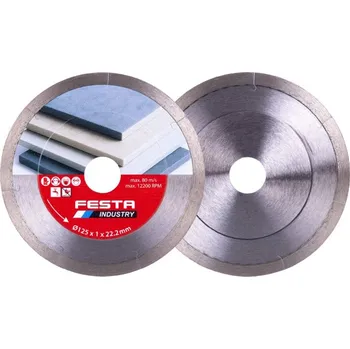 Řezný kotouč 125mm PROFI řezný plný diamant FESTA INDUSTRY kotouč 21256