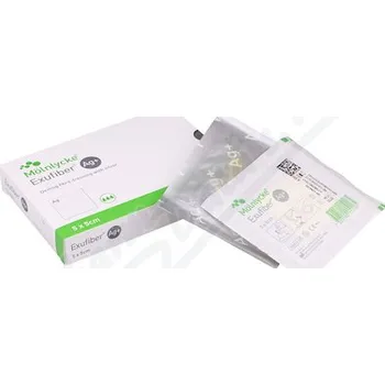 Krytí na ránu Exufiber Ag+ 5x5cm 10ks