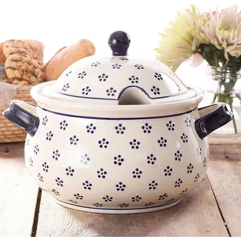 Polévková mísa Váza na polévku Keramika Bolesławiec 3 l - dek. 225 (druhý druh)