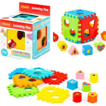 Hračka pro nejmenší Edukativní Hračka Kostka vkládačka tvarů