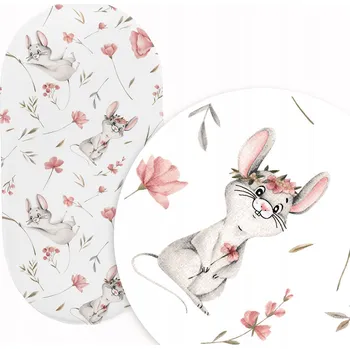 Prostěradlo PROSTĚRADLO DO KORBIČKY KOČÁRKU KOLÉBKY 38x80 cm BAVLNA 100% POLSKÝ VÝROBEK