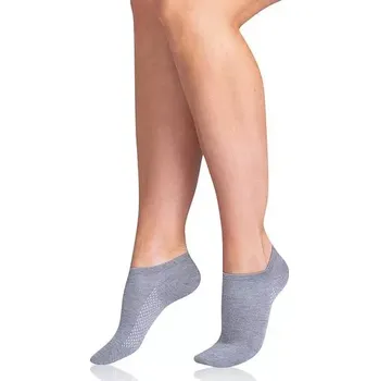 Pánská móda Krátké dámské bambusové ponožky BAMBUS AIR LADIES IN-SHOE SOCKS - BELLINDA - šedá 35 - 38