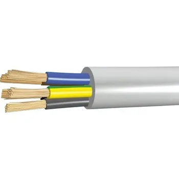 elektrický kabel Kabel H05VV-F OWY 5x2,5 bílý kulatý ohebný 300/500V NKT