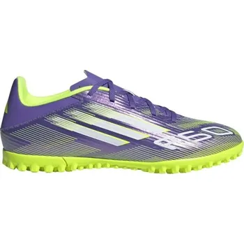 Turfy Pánské turfy adidas F50 CLUB TF 11.5 Fialová, Žlutá, Bílá