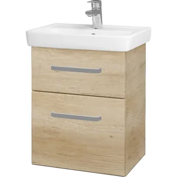 Koupelnový nábytek Dřevojas - Umyvadlová skříňka GO SZZ2 50 - D15 Nebraska / Úchytka T01 / D15 Nebraska 175108A