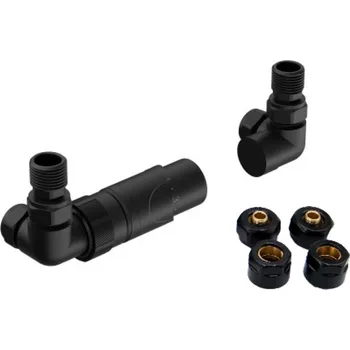 Radiátor HOPA - PRIME-SADA, universální rohový ventil - Barva - Černá RDPRIMESADAB