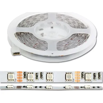 LED páska Ecolite LED set vč.adpt., 60xSMD/m, 5m, 14.4W/m, IP20, ovl. DX-SMD5050-RGB/5M