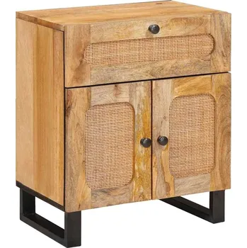 Noční stolek vidaXL Noční skříňka Přírodní 50 x 33 x 60 cm Masivní mangové dřevo [4018055]