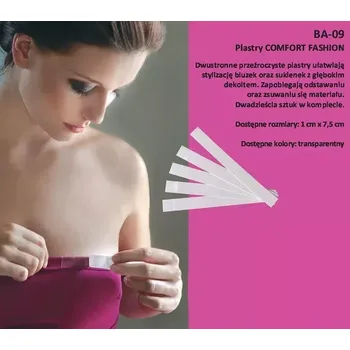 Vložka do podprsenky Náplasti na oblečení Julimex Comfort Fashion BA 09 10mm A'20 transparentní 10 mm