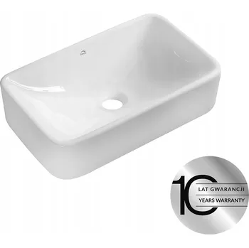 Umyvadlo Umyvadlo na desku obdélníkové Laveo KVADRATO 30 cm bílé