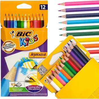 Pastelka Akvarelové Pastelky BIC 12 ks