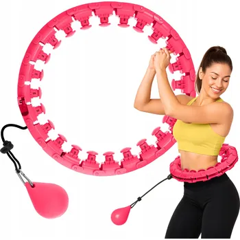 Hula hoop s výstupky 4FIZJO 45 cm růžové