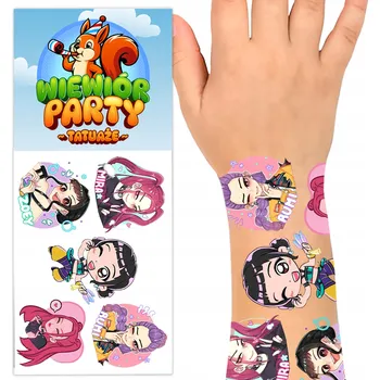 Tetování Smyvatelné tetování pro děti K-POP Démon Hunters Huntrix Pohádka