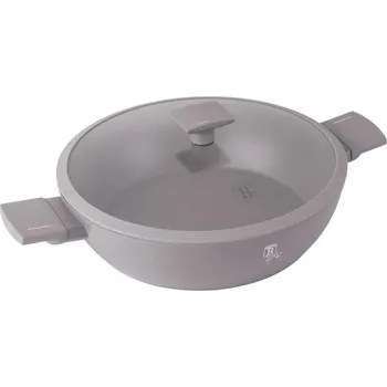 Pánev BERLINGERHAUS Pánev s titanovým povrchem a poklicí 32 cm Taupe Collection