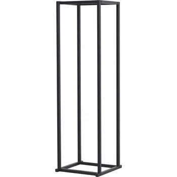 Stojan na palivové dřevo Tibro Ocel 35x35x120 cm Černý