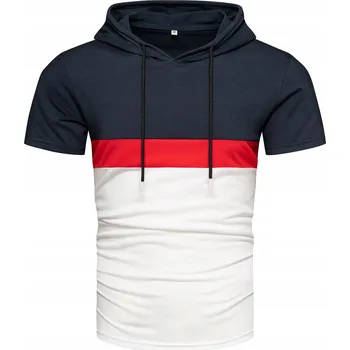 Pánská móda Pánské tričko bez potisku s kapucí s kapucí