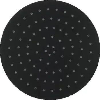 Vodovodní baterie BESCO - Hlavová sprcha SLIM UNI R - kulatá - Barva - Černá , Rozměr hlavové sprchy - Ø 300 mm BADPUOCZ