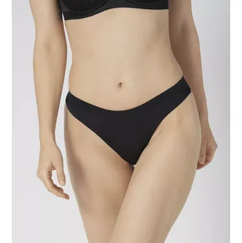 Kalhotky Dámská tanga Aura Spotlight High Leg string černá - TRIUMPH BLACK 38